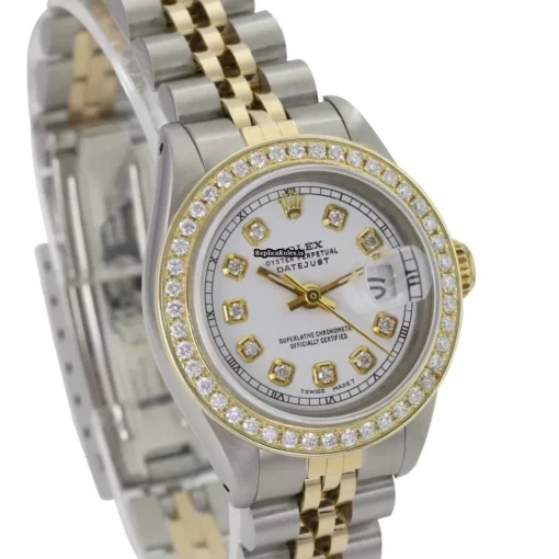 Beautiful Clone Rolex Lady-datejust 69173 Caliber 2135 Automatic Movement 26mm Gold/steel Case Womens Watch - Image 2