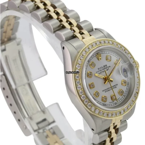 Beautiful Clone Rolex Lady-datejust 69173 Caliber 2135 Automatic Movement 26mm Gold/steel Case Womens Watch - Image 3