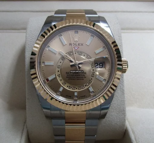 Cheap Replica Rolex Sky-dweller 326933 Caliber 9001 Automatic Movement 42mm Yellow Gold Case Mens/unisex Watch - Image 2