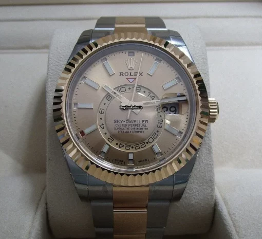Cheap Replica Rolex Sky-dweller 326933 Caliber 9001 Automatic Movement 42mm Yellow Gold Case Mens/unisex Watch - Image 7