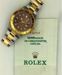 Fabulous Replica Rolex Gmt-master II 16713 Caliber 3135 Automatic Movement 40mm Gold/steel Case Watch