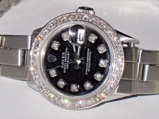 Excellent Fake Rolex Datejust Self Winding Automatic 26mm Steel Case Womens Watch