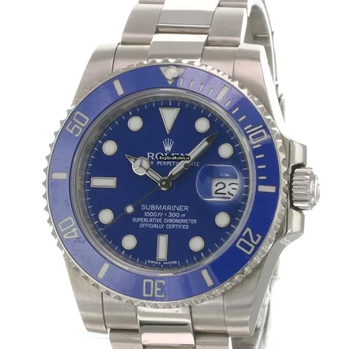 Fabulous Replica Rolex Submariner Date 116619lb Caliber 3135 Automatic Movement 40mm White Gold Case Mens/unisex Watch