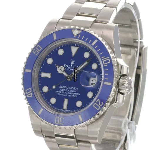Fabulous Replica Rolex Submariner Date 116619lb Caliber 3135 Automatic Movement 40mm White Gold Case Mens/unisex Watch - Image 2