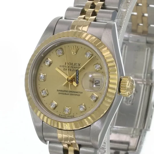 High Quality Copies Rolex Lady-datejust 69173 Caliber 2135 Automatic Movement 26mm Gold/steel Case Womens Watch