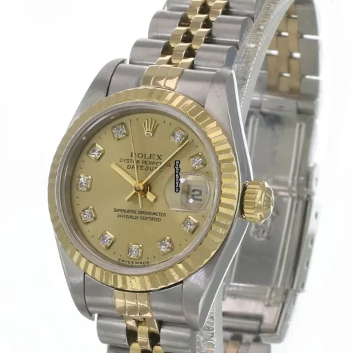High Quality Copies Rolex Lady-datejust 69173 Caliber 2135 Automatic Movement 26mm Gold/steel Case Womens Watch - Image 3