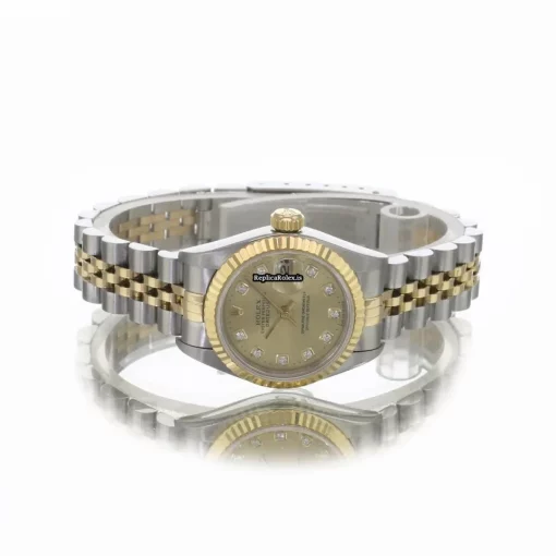 High Quality Copies Rolex Lady-datejust 69173 Caliber 2135 Automatic Movement 26mm Gold/steel Case Womens Watch - Image 6