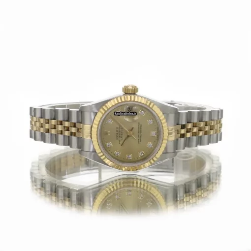 High Quality Copies Rolex Lady-datejust 69173 Caliber 2135 Automatic Movement 26mm Gold/steel Case Womens Watch - Image 7