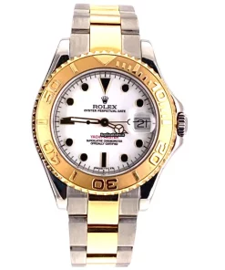 Unique Fake Rolex Yacht-master 168623 Caliber 2235 Automatic Movement 35mm Gold/steel Case Mens/unisex Watch
