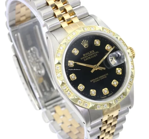 Fantastic Knockoff Rolex Datejust 16233 Caliber 3035 Automatic Movement 36mm Gold/steel Case Mens/unisex Watch - Image 2