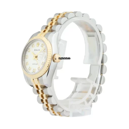 Special Replica Rolex Lady-datejust 179173 Caliber 2235 Automatic Movement 26mm Gold/steel Case Womens Watch - Image 2