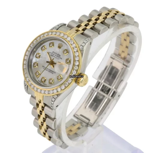 Excellent Replica Rolex Lady-datejust 69173 Caliber 2135 Automatic Movement 26mm Gold/steel Case Womens Watch - Image 4