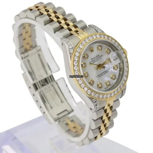 Excellent Replica Rolex Lady-datejust 69173 Caliber 2135 Automatic Movement 26mm Gold/steel Case Womens Watch - Image 5