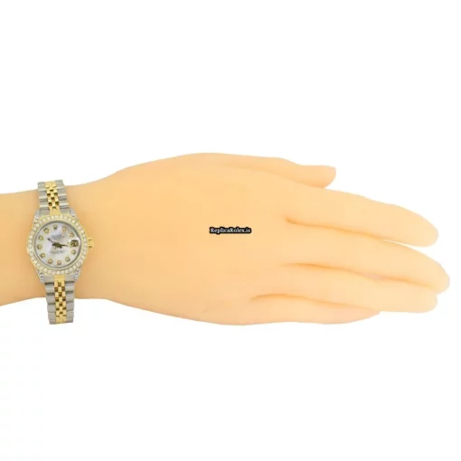 Excellent Replica Rolex Lady-datejust 69173 Caliber 2135 Automatic Movement 26mm Gold/steel Case Womens Watch - Image 7