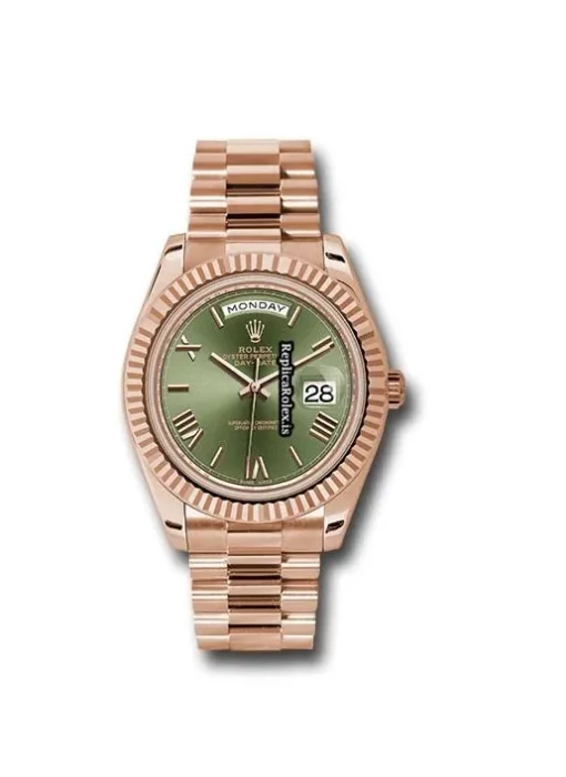 Swiss Replica Rolex Day-date 40 228235 Caliber 3255 Automatic Movement 40mm Rose Gold Case Mens/unisex Watch