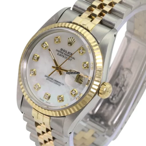 Fabulous Fake Rolex Datejust 16233 Caliber 3035 Automatic Movement 36mm Gold/steel Case Mens/unisex Watch