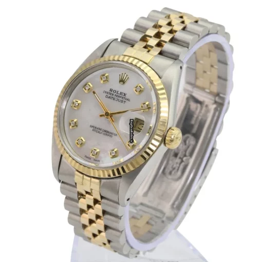 Fabulous Fake Rolex Datejust 16233 Caliber 3035 Automatic Movement 36mm Gold/steel Case Mens/unisex Watch - Image 3