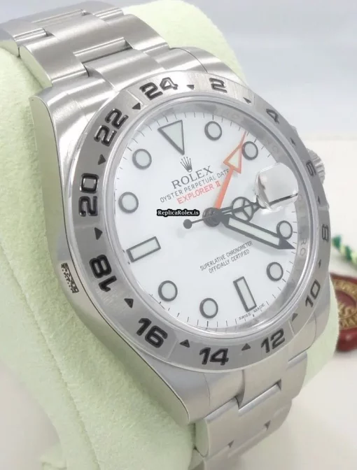 Superior Fake Rolex Explorer II 216570 Automatic Movement 42mm Steel Case Watch - Image 6