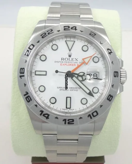 Superior Fake Rolex Explorer II 216570 Automatic Movement 42mm Steel Case Watch - Image 7