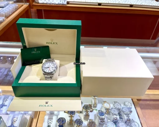 Superior Fake Rolex Explorer II 216570 Automatic Movement 42mm Steel Case Watch - Image 8