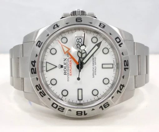 Superior Fake Rolex Explorer II 216570 Automatic Movement 42mm Steel Case Watch - Image 9
