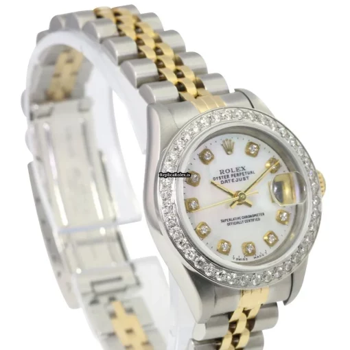 Amazing Fake Rolex Lady-datejust 69173 Caliber 2135 Automatic Movement 26mm Gold/steel Case Womens Watch - Image 2