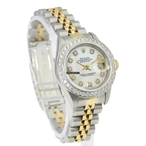 Amazing Fake Rolex Lady-datejust 69173 Caliber 2135 Automatic Movement 26mm Gold/steel Case Womens Watch - Image 4