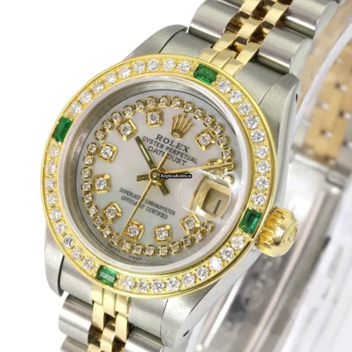 Discount Replica Rolex Lady-datejust 69173 Caliber 2135 Automatic Movement 26mm Gold/steel Case Womens Watch