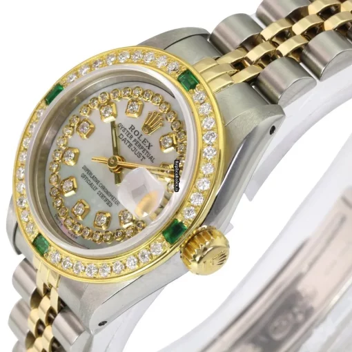 Discount Replica Rolex Lady-datejust 69173 Caliber 2135 Automatic Movement 26mm Gold/steel Case Womens Watch - Image 2