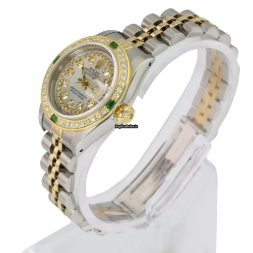 Discount Replica Rolex Lady-datejust 69173 Caliber 2135 Automatic Movement 26mm Gold/steel Case Womens Watch - Image 6
