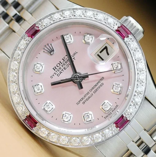 Excellent Replica Rolex Oyster Perpetual Lady Date 6916 Caliber 2030 Automatic Movement 26mm Steel Case Womens Watch