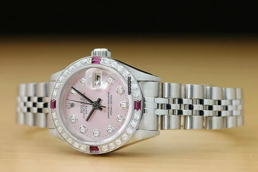 Excellent Replica Rolex Oyster Perpetual Lady Date 6916 Caliber 2030 Automatic Movement 26mm Steel Case Womens Watch - Image 2