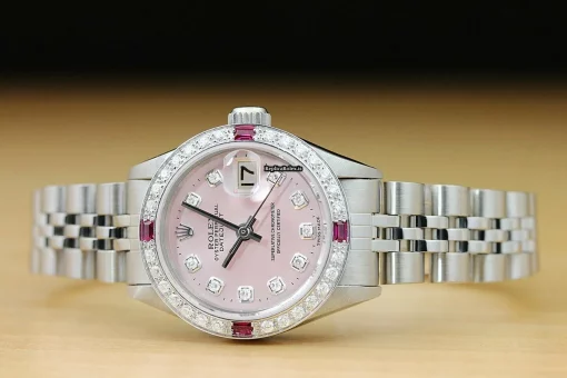 Excellent Replica Rolex Oyster Perpetual Lady Date 6916 Caliber 2030 Automatic Movement 26mm Steel Case Womens Watch - Image 3