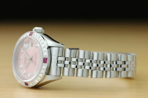 Excellent Replica Rolex Oyster Perpetual Lady Date 6916 Caliber 2030 Automatic Movement 26mm Steel Case Womens Watch - Image 4