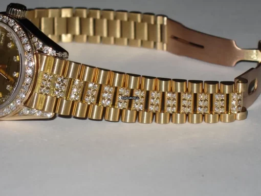 Great Replica Rolex Datejust Self Winding Automatic 26mm Yellow Gold Case Womens Watch - Image 6