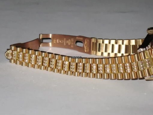 Great Replica Rolex Datejust Self Winding Automatic 26mm Yellow Gold Case Womens Watch - Image 7