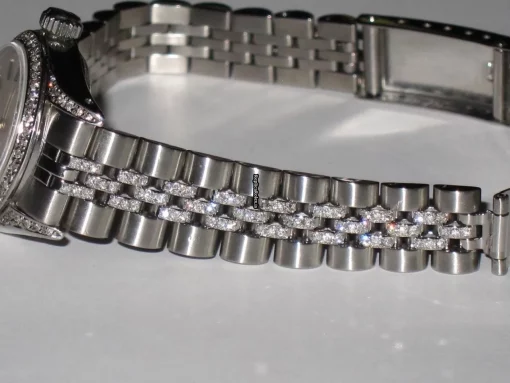 Lovely Knockoff Rolex Datejust Self Winding Automatic 26mm Steel Case Womens Watch - Image 5