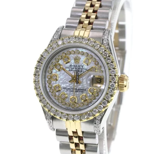 Excellent Fakes Rolex Lady-datejust 69173 Caliber 2135 Automatic Movement 26mm Gold/steel Case Womens Watch