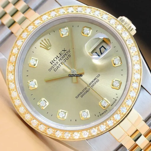 Well Made Fake Rolex Datejust 16233 Caliber 3135 Automatic Movement 36mm Steel Case Mens/unisex Watch