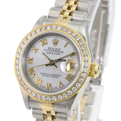 Popular Replica Rolex Lady-datejust 69173 Caliber 2135 Automatic Movement 26mm Gold/steel Case Womens Watch