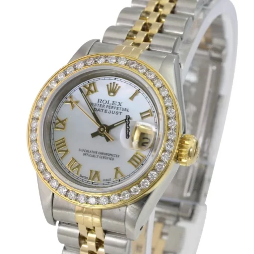 Popular Replica Rolex Lady-datejust 69173 Caliber 2135 Automatic Movement 26mm Gold/steel Case Womens Watch - Image 2