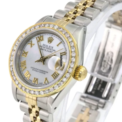 Popular Replica Rolex Lady-datejust 69173 Caliber 2135 Automatic Movement 26mm Gold/steel Case Womens Watch - Image 3