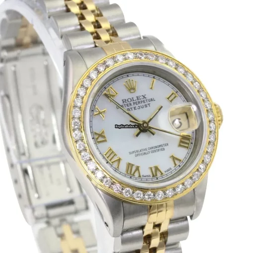 Popular Replica Rolex Lady-datejust 69173 Caliber 2135 Automatic Movement 26mm Gold/steel Case Womens Watch - Image 4