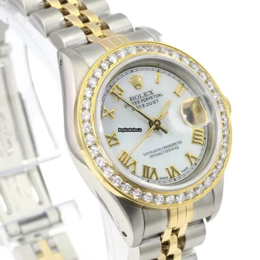 Popular Replica Rolex Lady-datejust 69173 Caliber 2135 Automatic Movement 26mm Gold/steel Case Womens Watch - Image 5