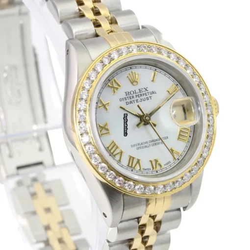 Popular Replica Rolex Lady-datejust 69173 Caliber 2135 Automatic Movement 26mm Gold/steel Case Womens Watch - Image 6