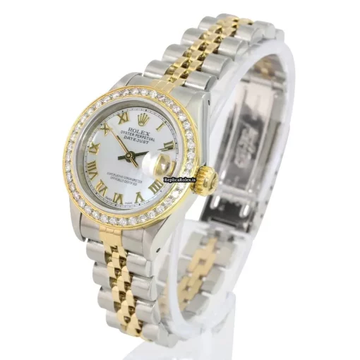Popular Replica Rolex Lady-datejust 69173 Caliber 2135 Automatic Movement 26mm Gold/steel Case Womens Watch - Image 7
