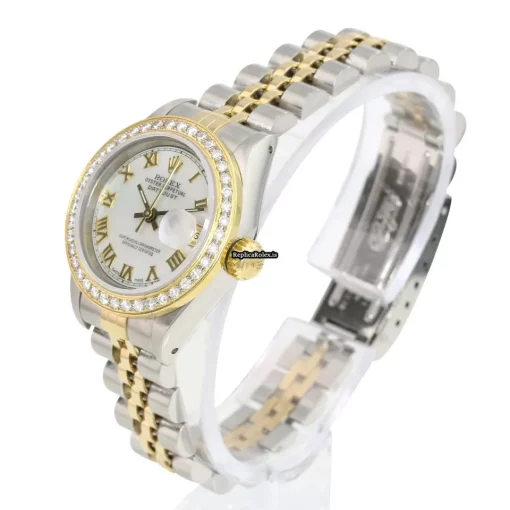 Popular Replica Rolex Lady-datejust 69173 Caliber 2135 Automatic Movement 26mm Gold/steel Case Womens Watch - Image 8