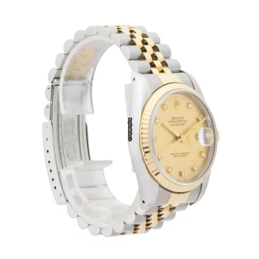 Stylish Fake Rolex Datejust 16233 Caliber 3135 Automatic Movement 36mm Gold/steel Case Mens/unisex Watch - Image 6