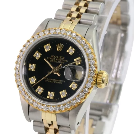 Fantastic Replicas Rolex Lady-datejust 69173 Caliber 2135 Automatic Movement 26mm Gold/steel Case Womens Watch