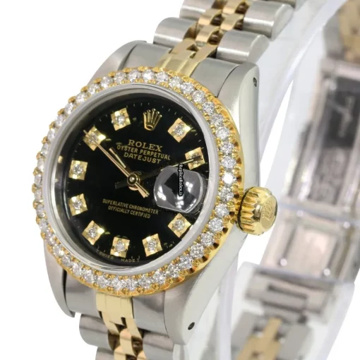 Fantastic Replicas Rolex Lady-datejust 69173 Caliber 2135 Automatic Movement 26mm Gold/steel Case Womens Watch - Image 2